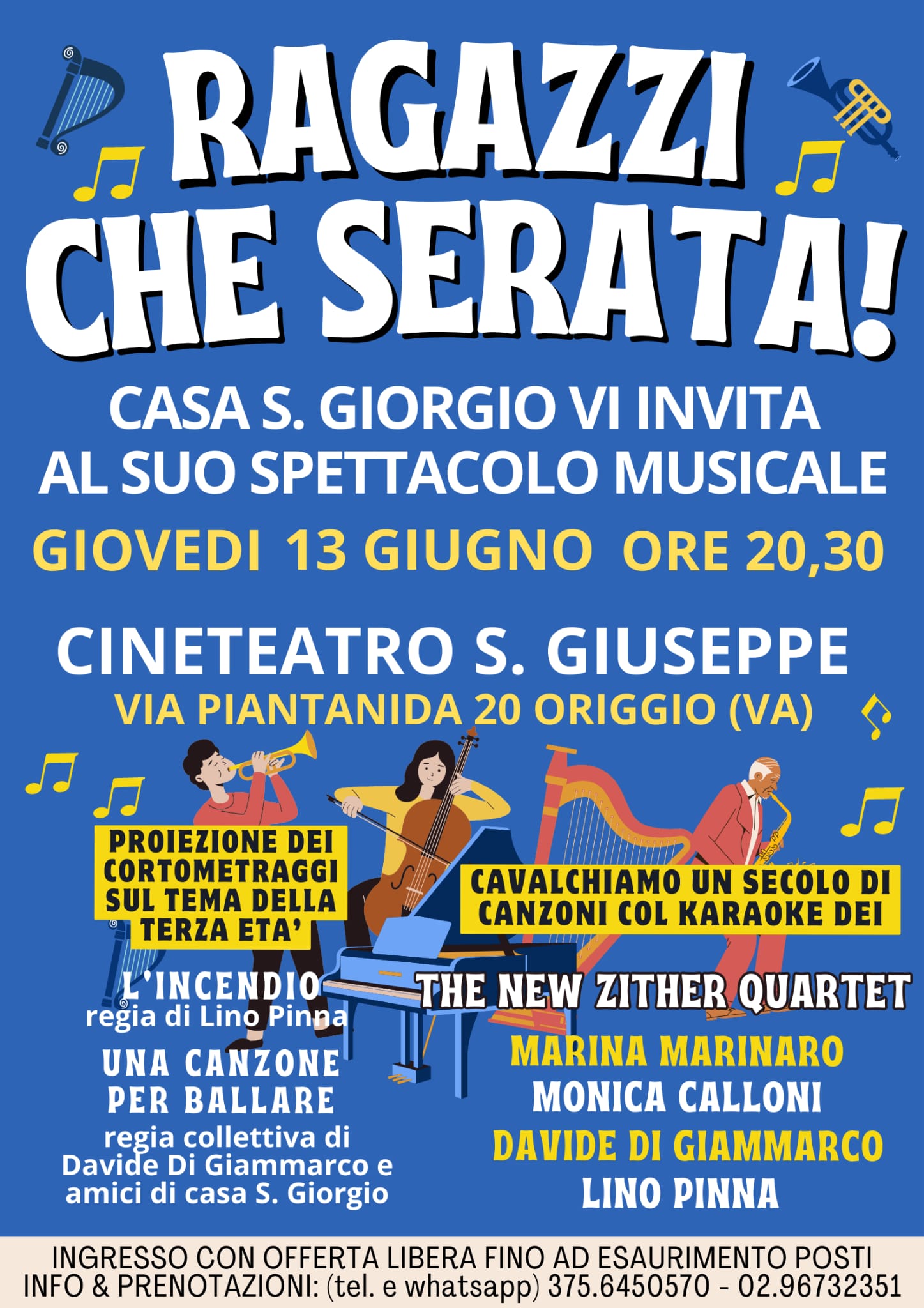 Spettacolo Musicale "Ragazzi che serata"