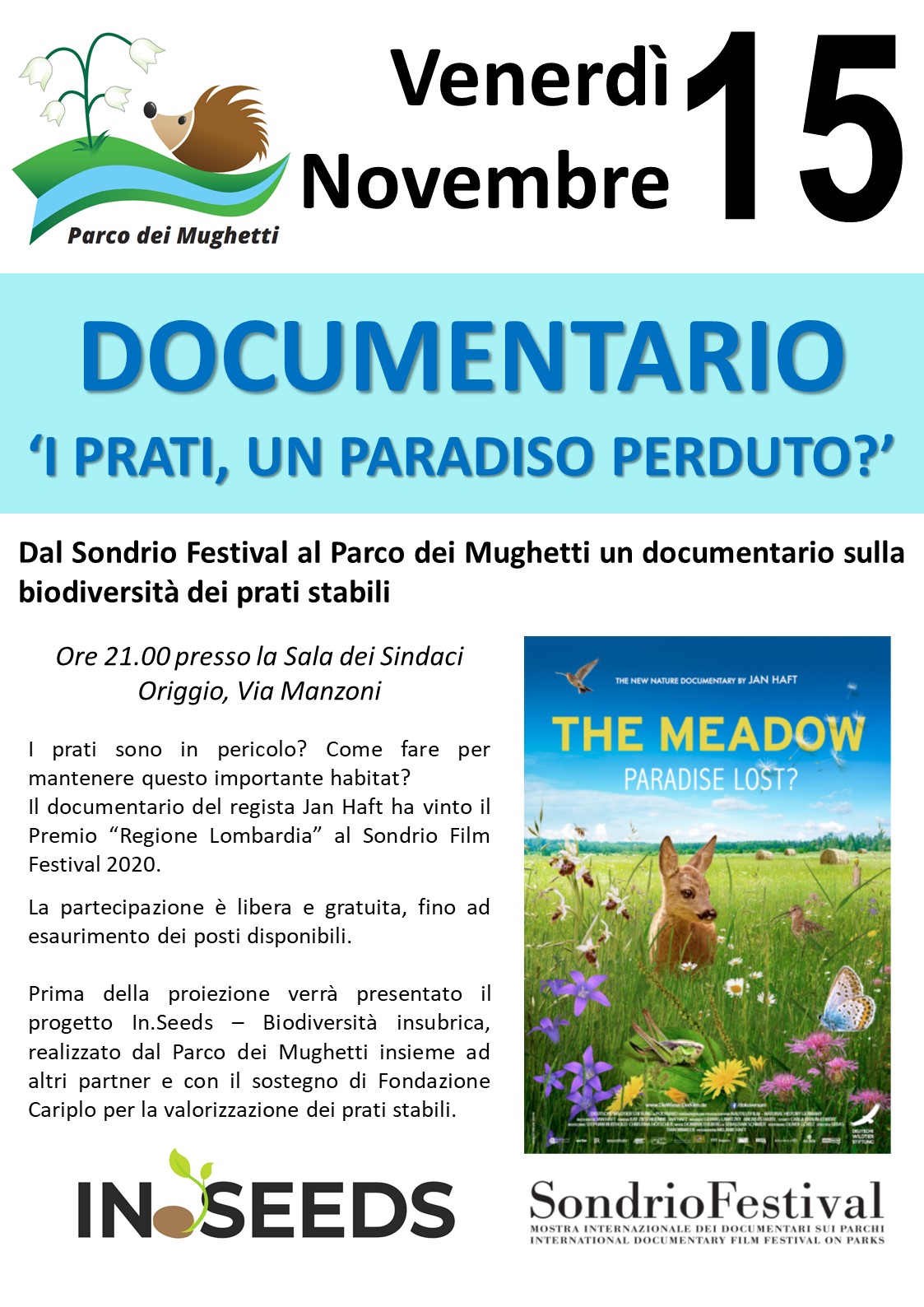 Plis - Proiezione del docufilm I PRATI, UN PARADISO PERDUTO?