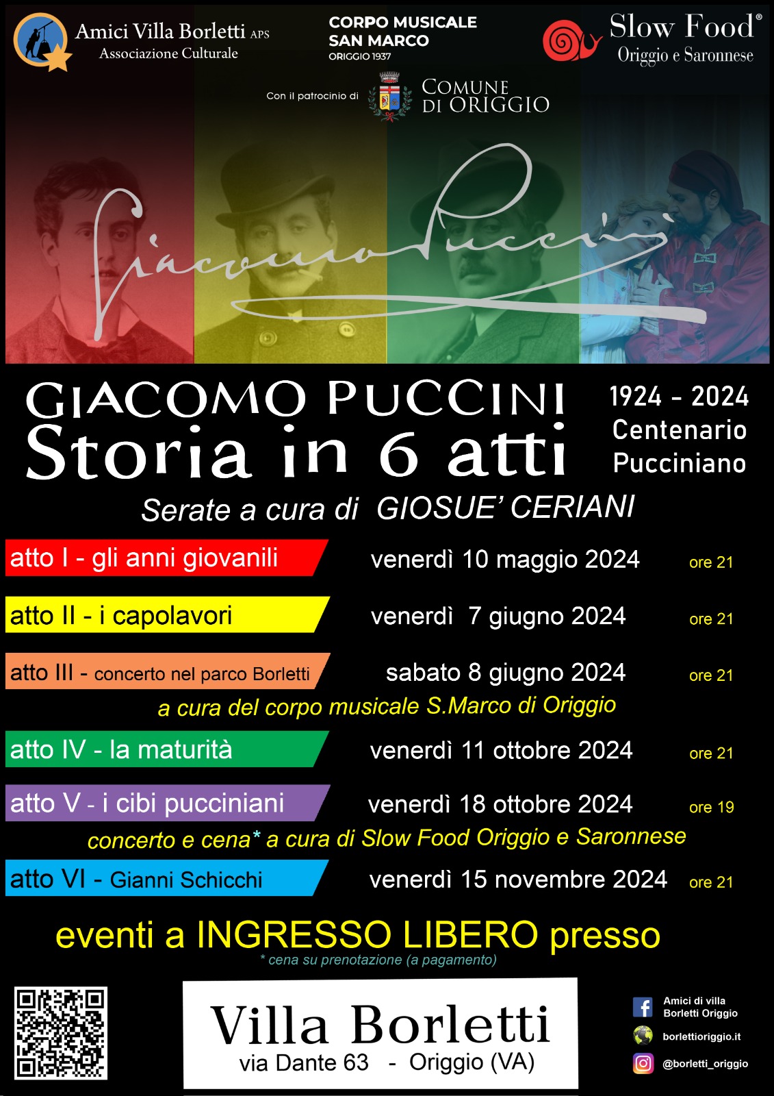 Giacomo Puccini una storia in 6 atti - atto quinto i cibi pucciniani