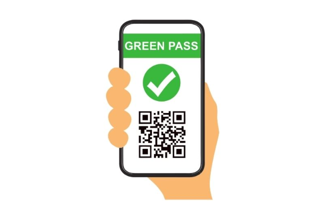 Accesso agli uffici solo con green pass