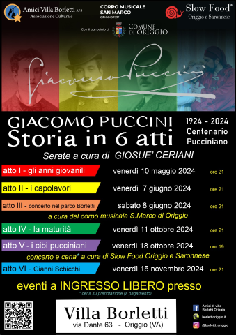 Giacomo Puccini Storia in 6 atti - atto terzo